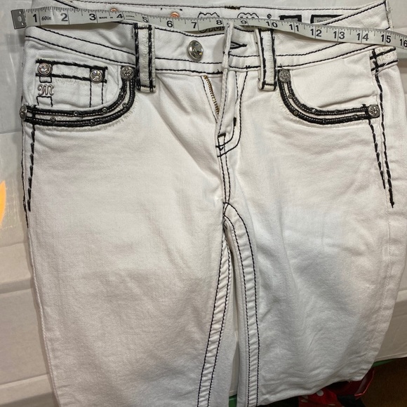 🎉HP X 2 RARE DISTRESSED BLACK MISS ME JEANS - Picture 7 of 7